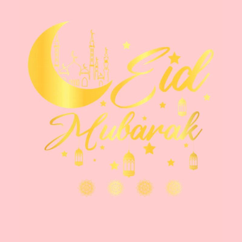 Mosquée dorée de l’Aïd Moubarak étoiles de lune