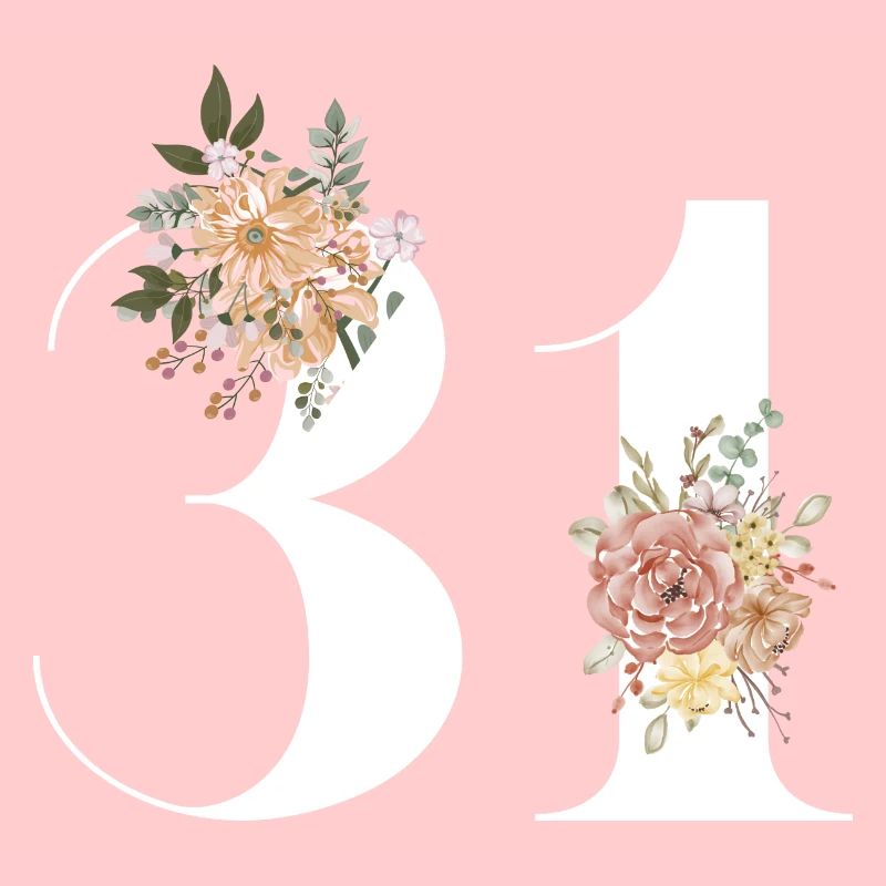 31e anniversaire fleuris (Cadeau de 31 ans)