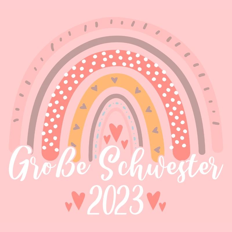 Große Schwester 2023 Boho Regenbogen Mädchen