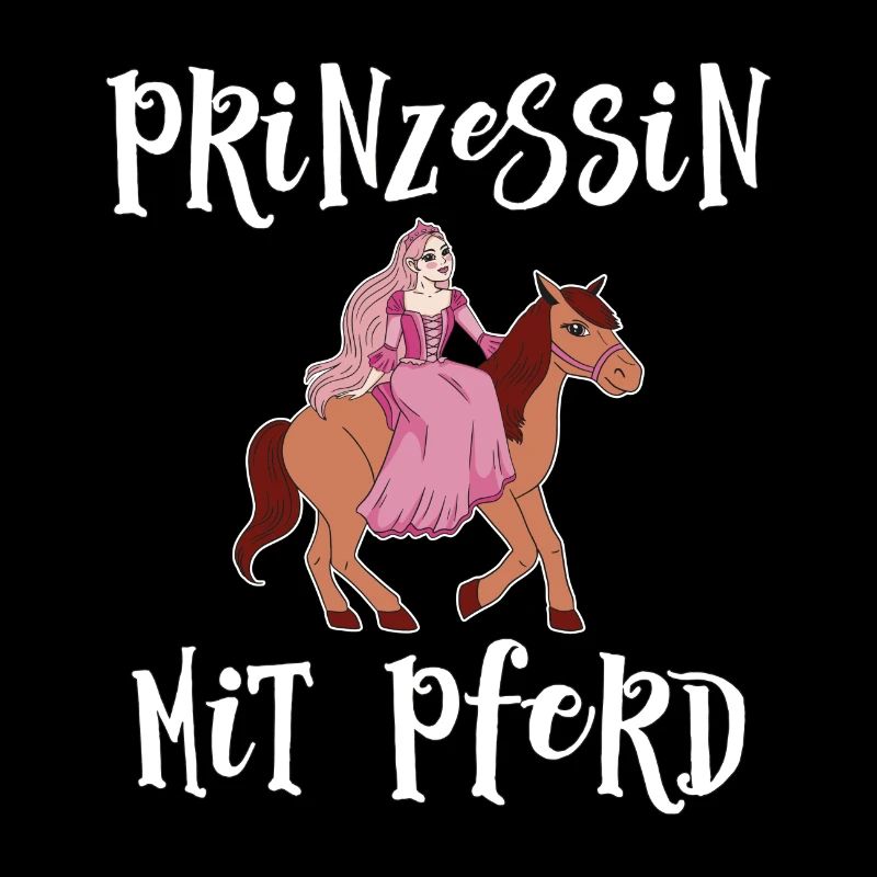 Fille de cheval fille princesse mignonne avec cheval
