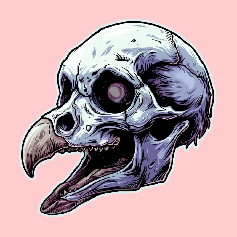 Vulture Head Skeleton
