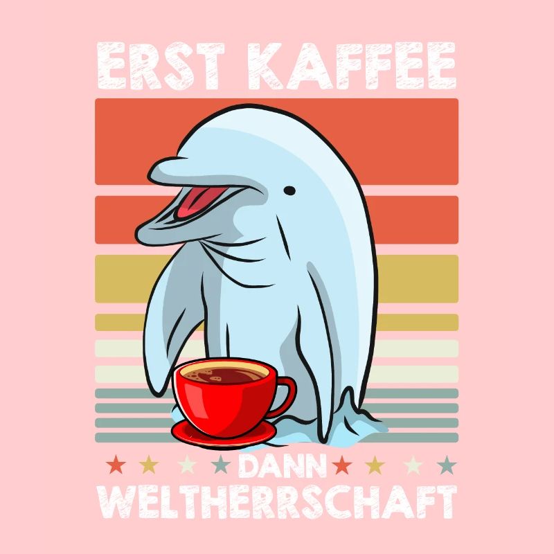 Delfin Delphin Sonnenbrille Kaffee