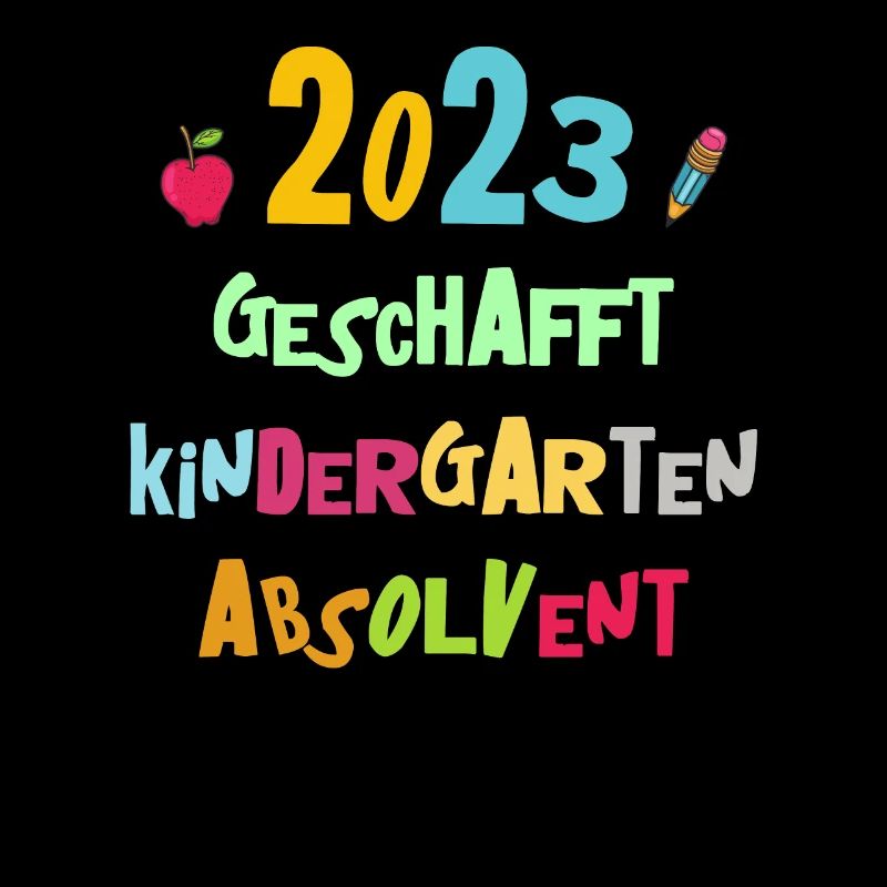 Kindergarten Absolvent 2023 Geschafft Einschulung