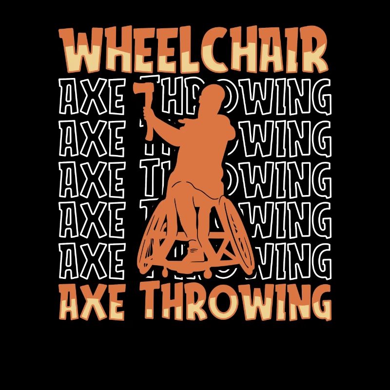 Axtwerfen Axtwerfer Rollstuhl