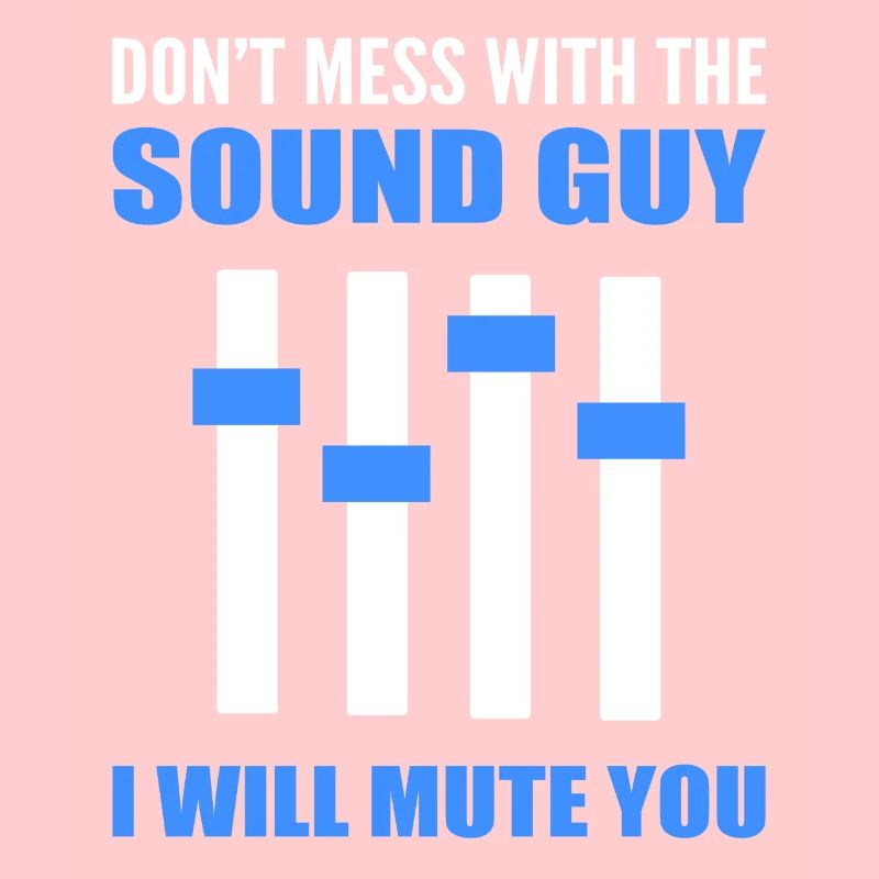 Lustiger Sound -Typ Tontechniker