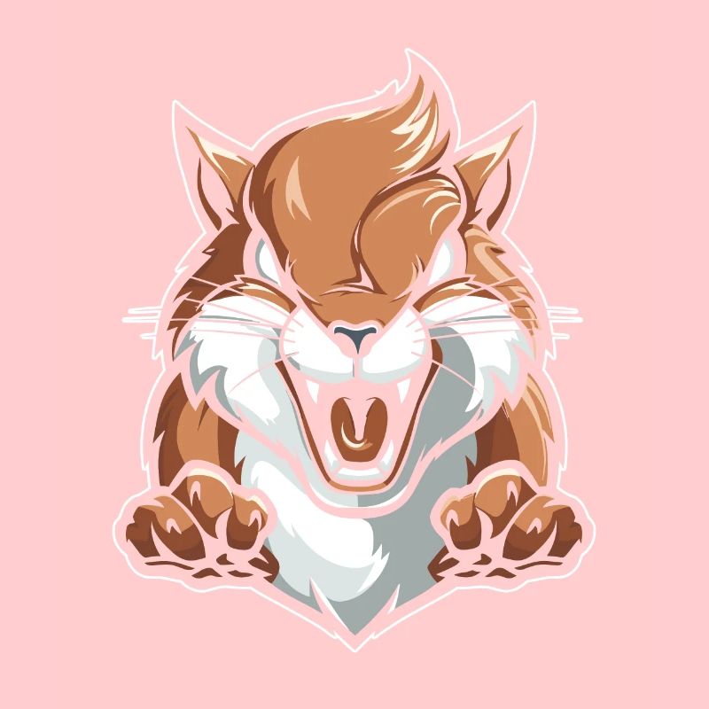 Eichhörnchen Wütend