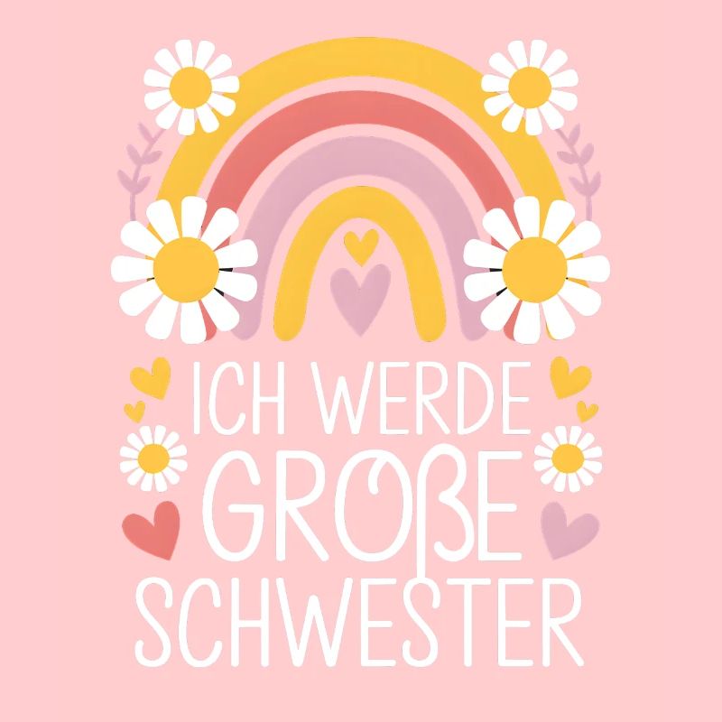 Ich Werde Große Schwester Regenbogen Boho