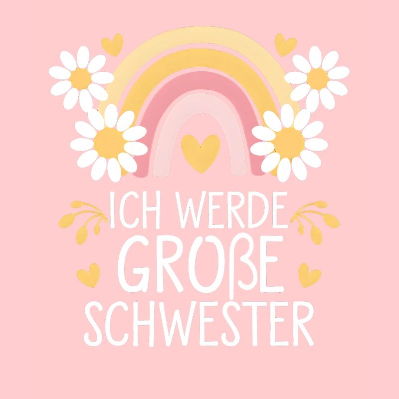 Ich Werde Große Schwester Regenbogen Boho