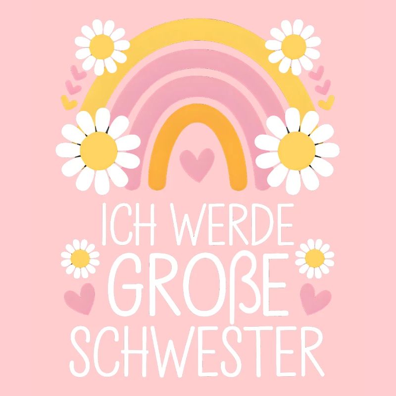 Ich Werde Große Schwester Regenbogen Boho