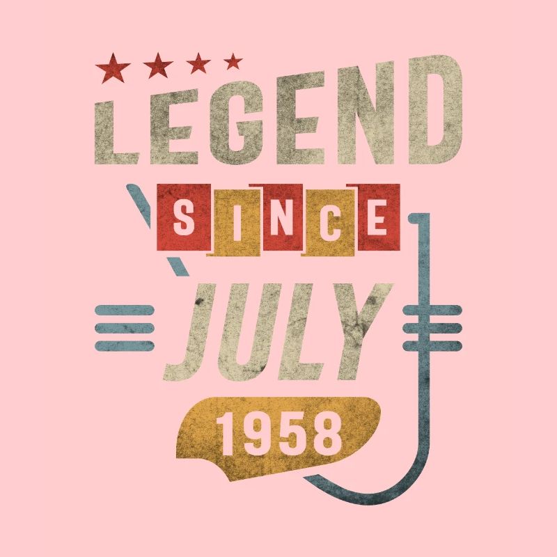 65 Years Old Legend Since July 1958 65th Birthday