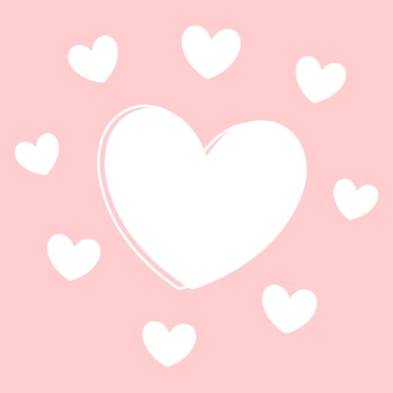 white heart white gift valentine's day