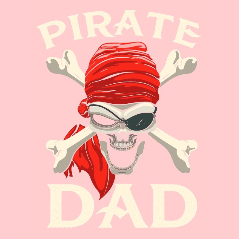 pirate dad skull crossbones