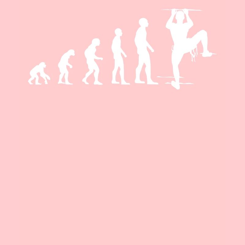 Klettern Evolution Lustig Bergsteigen Geschenk