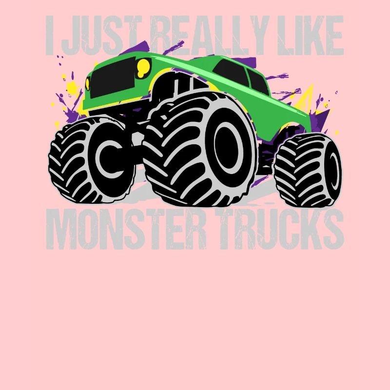 Confrontation de monster trucks vert-violet