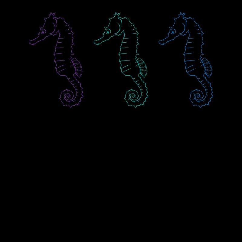 Triade hippocampe mer danse cadeau