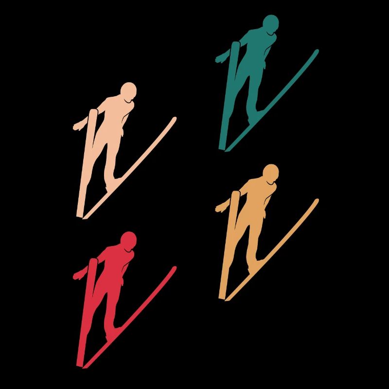 Farbenfrohe Springer