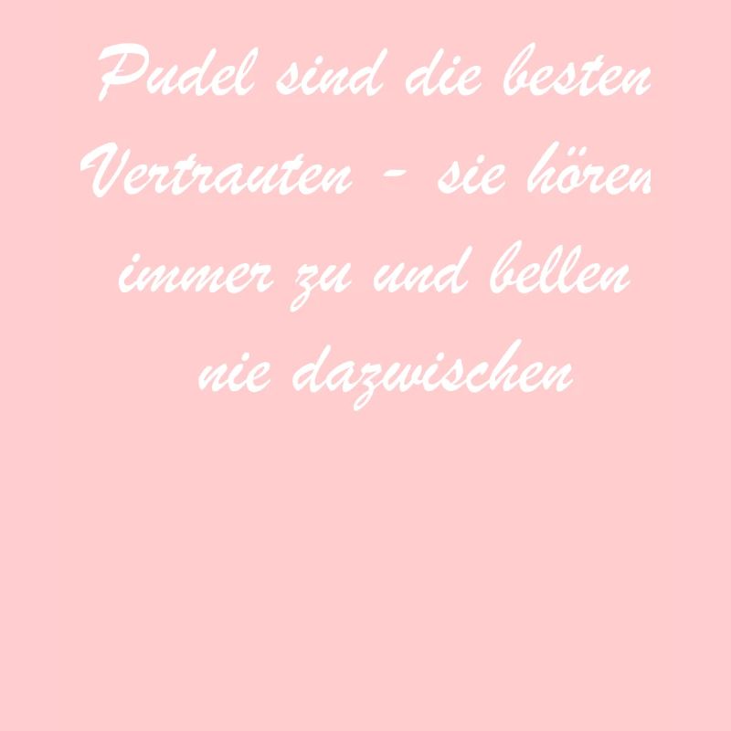 Pudel Vertrauter Geschenk