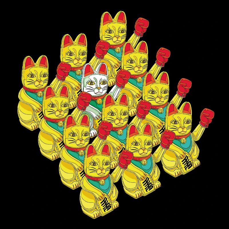 ARMÉE DE CHATS BOXEURS