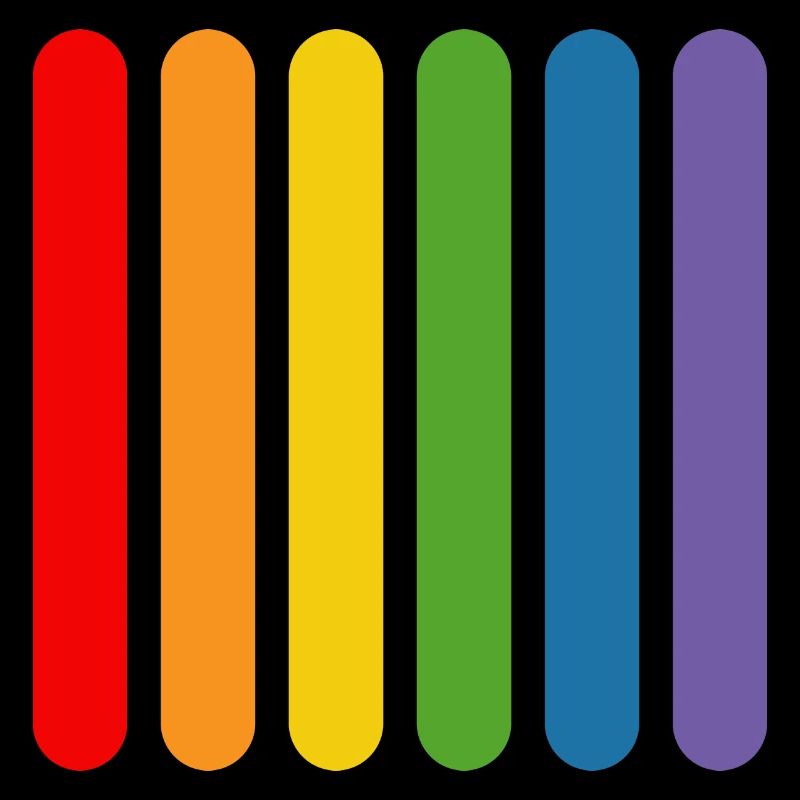 Regenbogen Staebchen