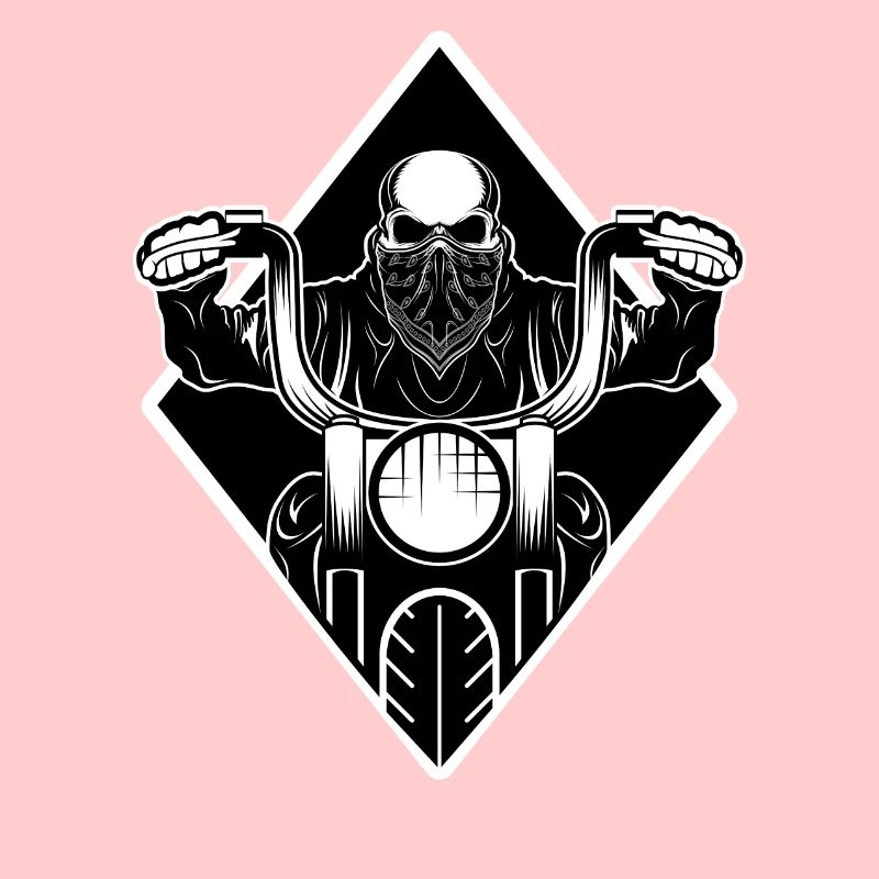 biker outlaw skull