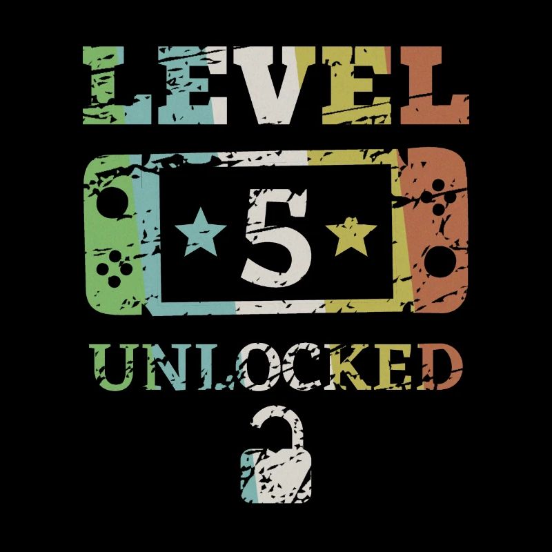 5. Geburtstag 5 Jahre Level 5 Geburtstagsgeschenk