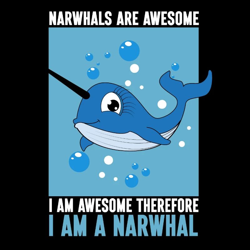 Mer de narval Mignon amoureux du narwhaler