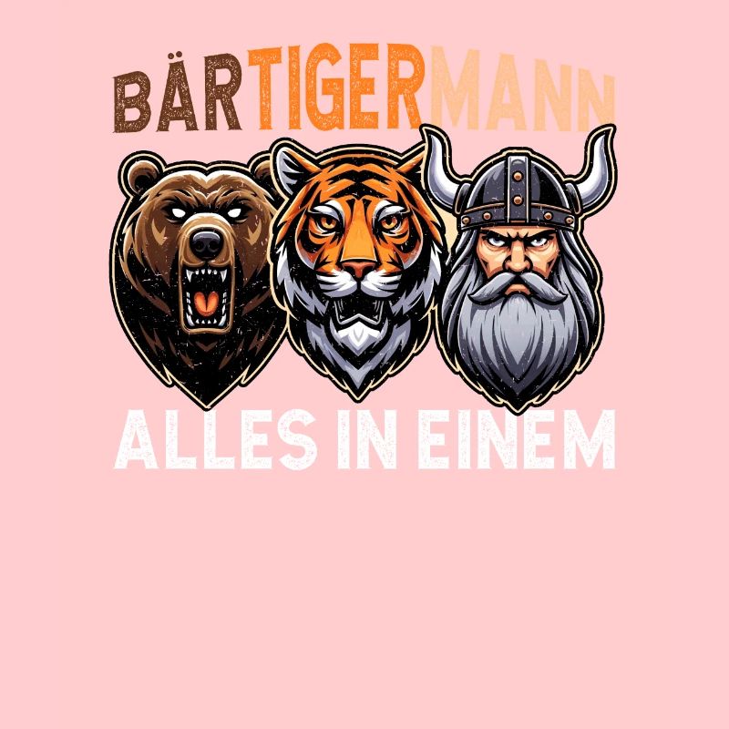 BÄRTIGERMANN Wikinger Bart Mann Tiger Lustige