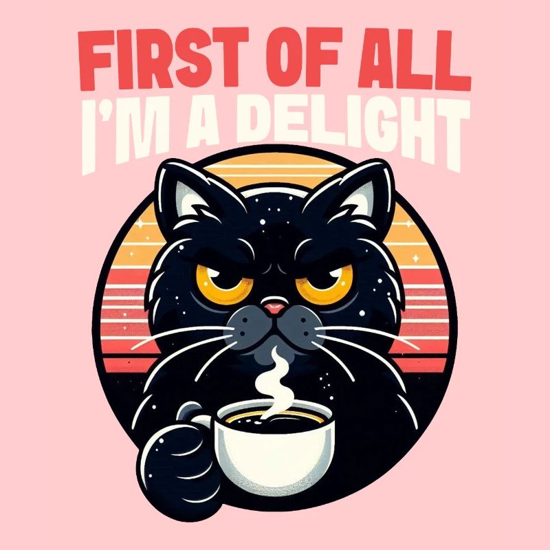 Zunächst Bin Ich Eine Freude Eine Verärgerte Katze