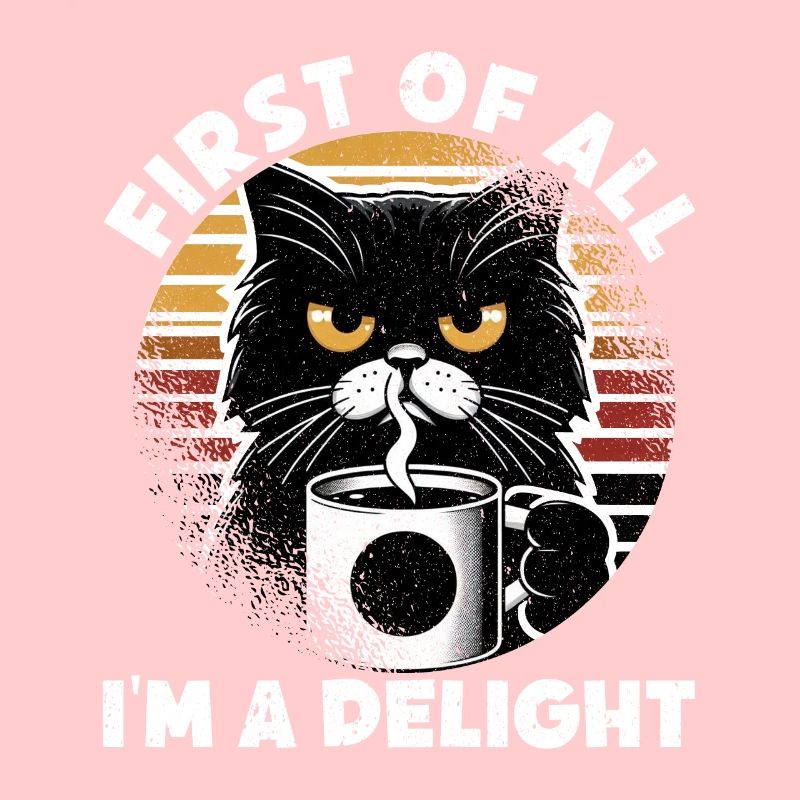 At first I'm a delight a disgruntled cat