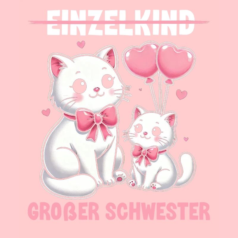 Große Schwester Katze Älteres Geschwisterkind