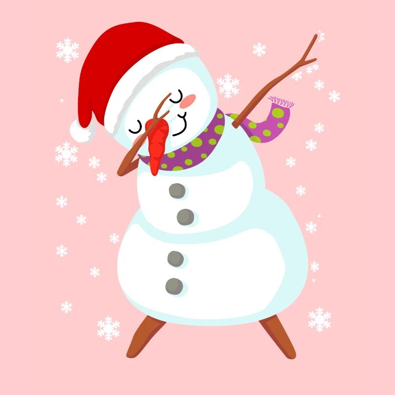 Schneemann Dabbing Weihnachtsgeschenk
