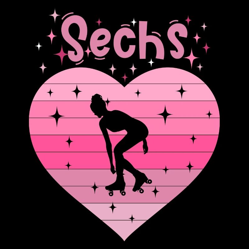 6. Geburtstag Rollschuh Mädchen Tochter