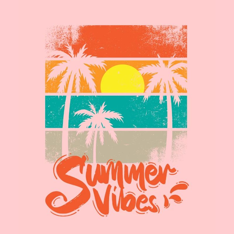 Summer vibes sunset retro