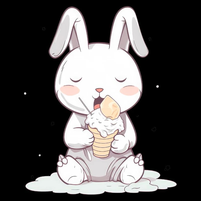 Sommerlicher Genuss: Hase mit Eis