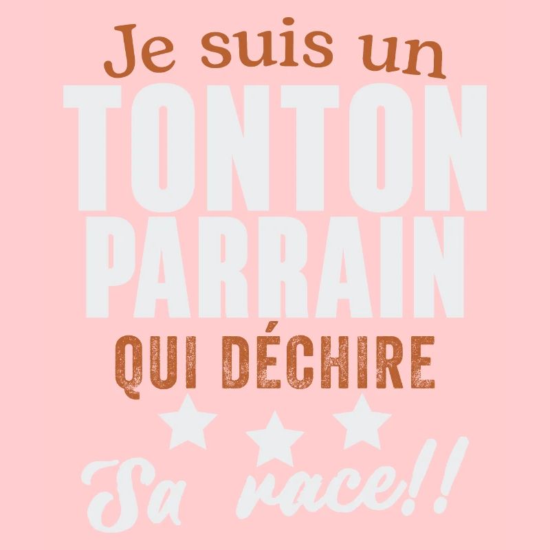 Ich bin ein Onkel Patenonkel, der ein Geschenk zerreißt