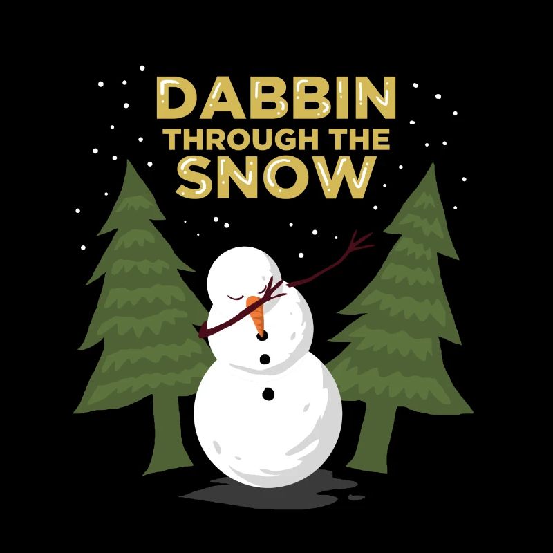 Dabbing snowman / gift