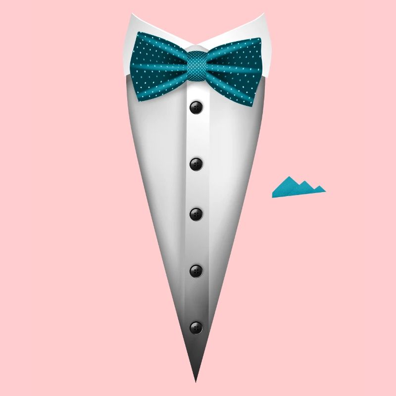 Conception de smoking avec nœud papillon pour les mariages et