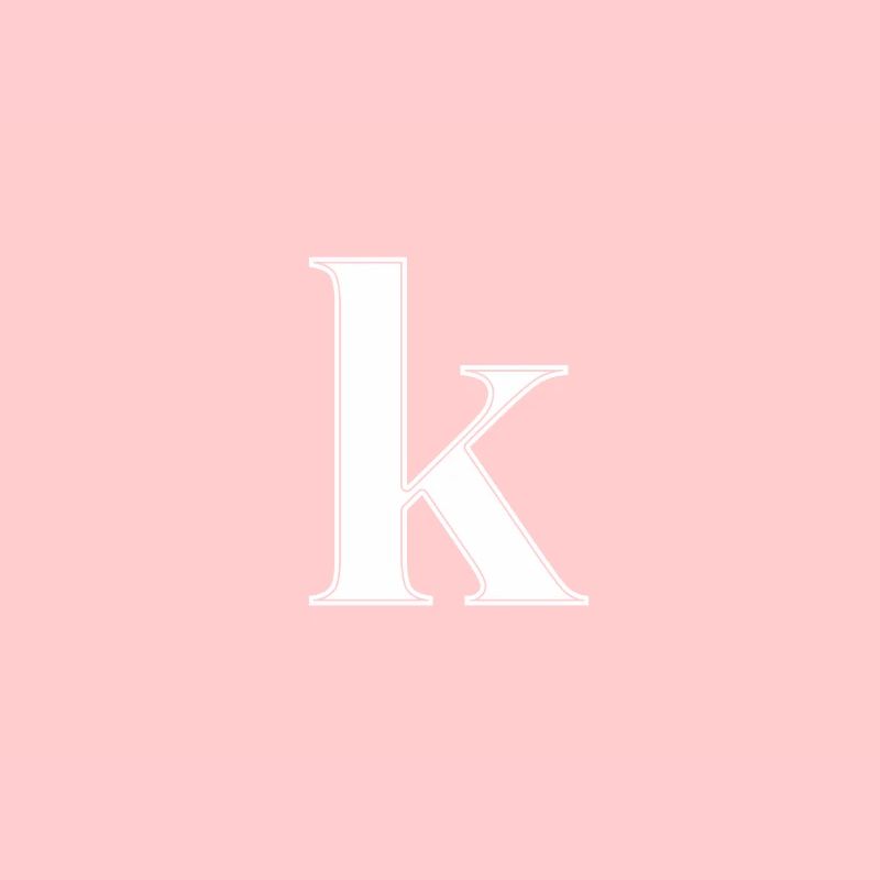 Buchstabe K Letter abc Alphabet Name Geschenkidee