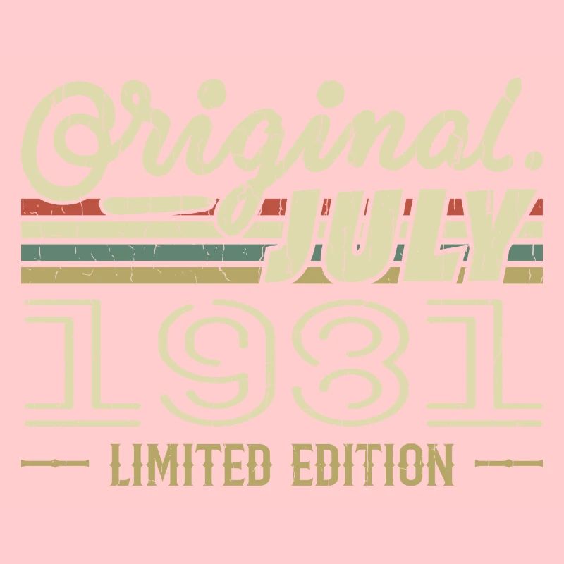 Juli 1981 Originales Geburtstagsgeschenk 1981