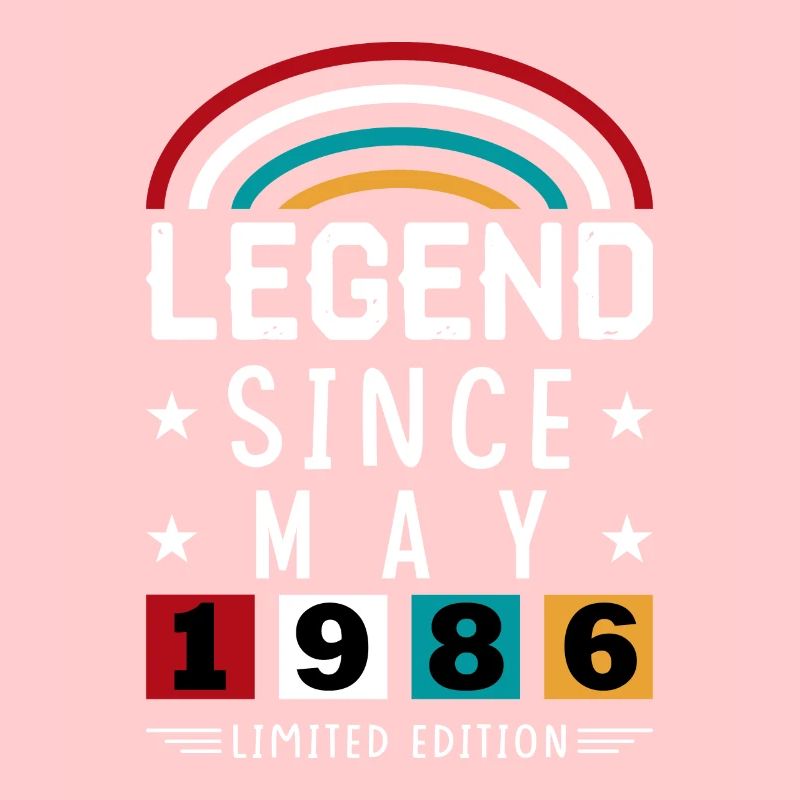 1986 Legend Since Geburtstag Geschenk Mai