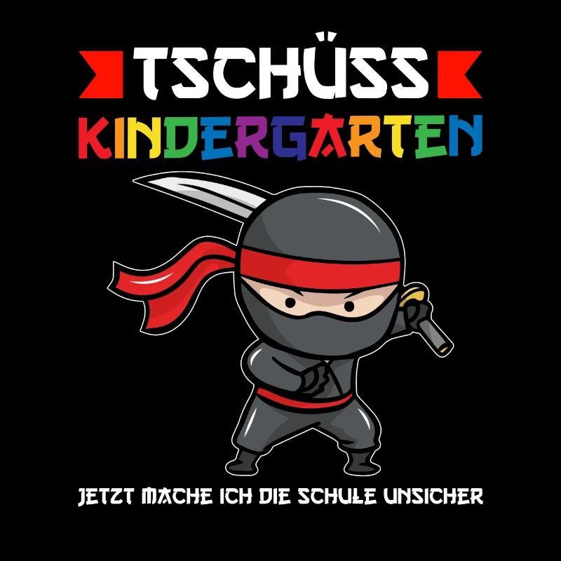 Schulkind Ninja Schulbeginn Geschenk