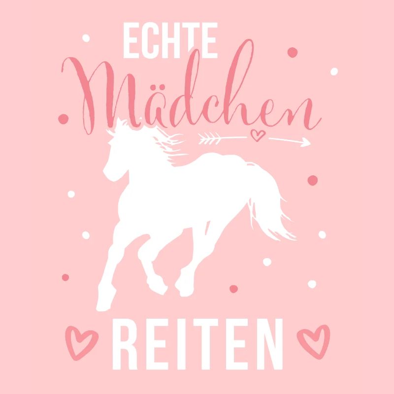 Echte Mädchen Reiten Pferde Mädchen