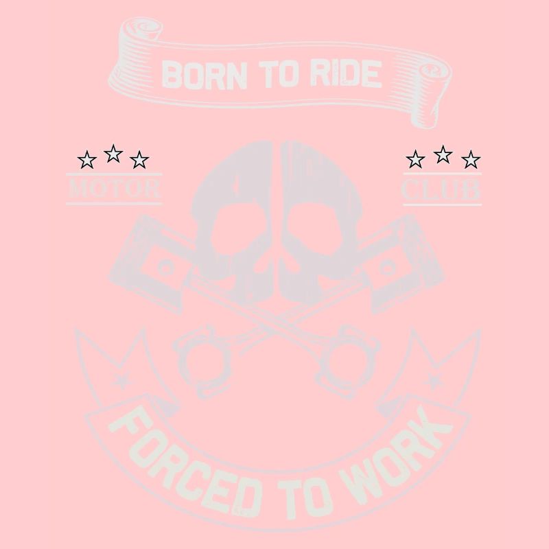 Born To Ride MC Skull Piston Design