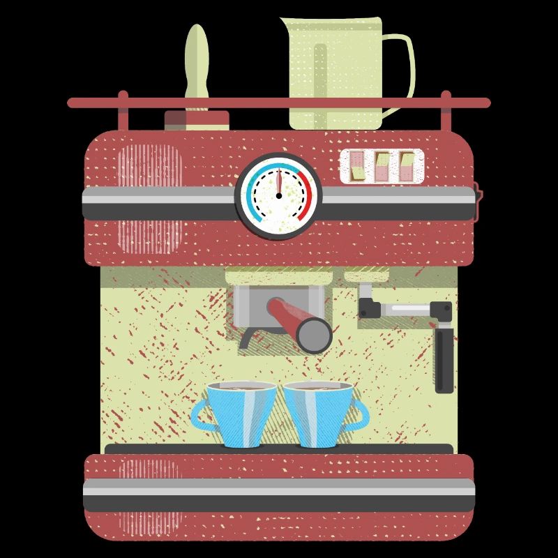 Vector coffee machine