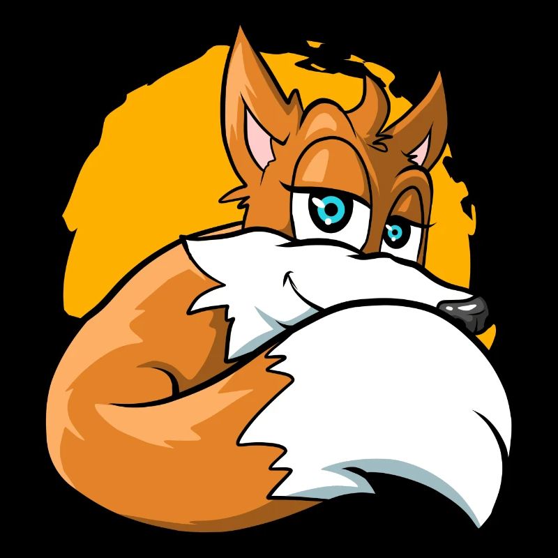 Mignon Cartoon Fox