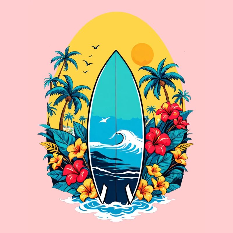 Stylisches Surfbrett