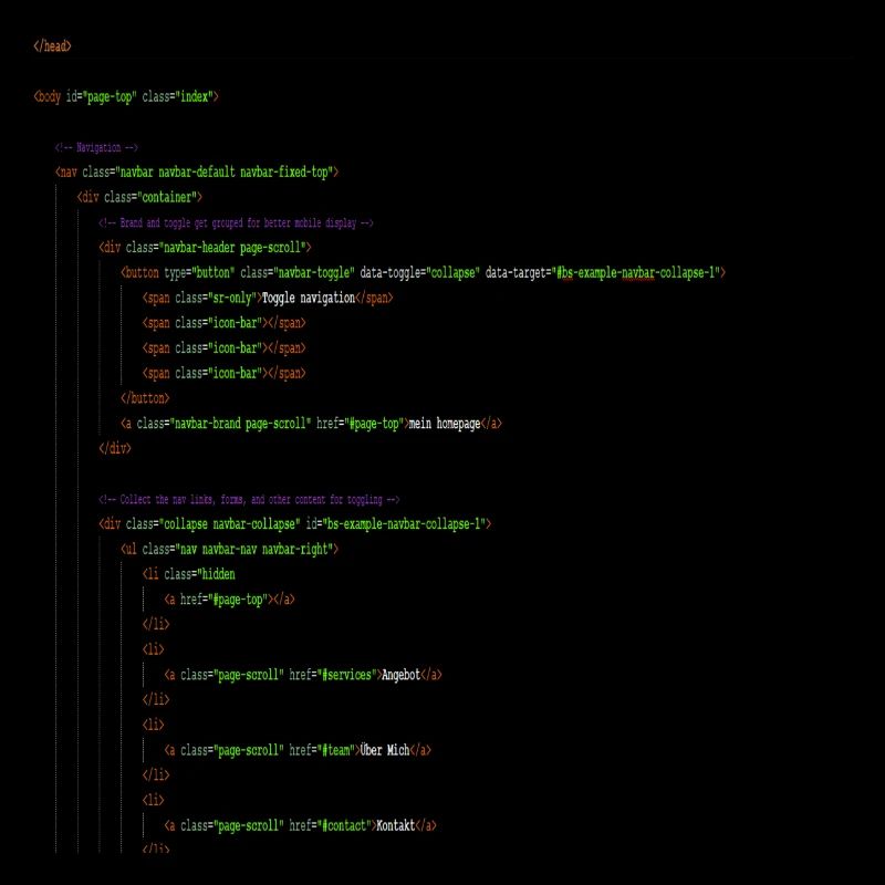 Programmation HTML. Chemise de ballot