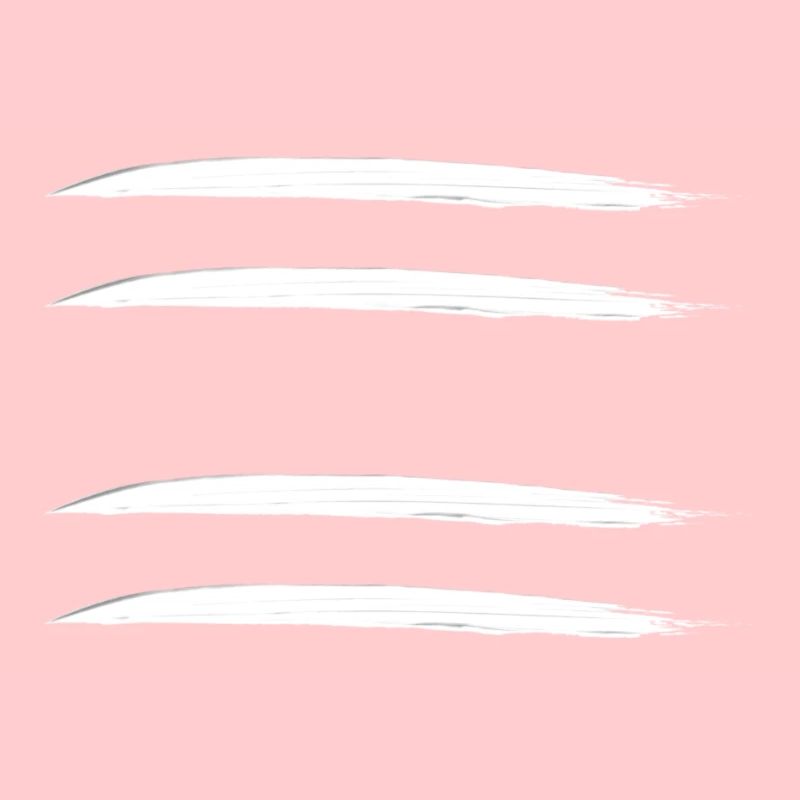 Four 4 brushes horizontally