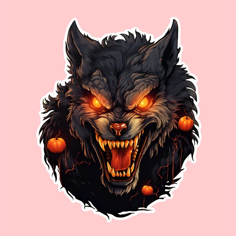 Werwolf mit Halloween