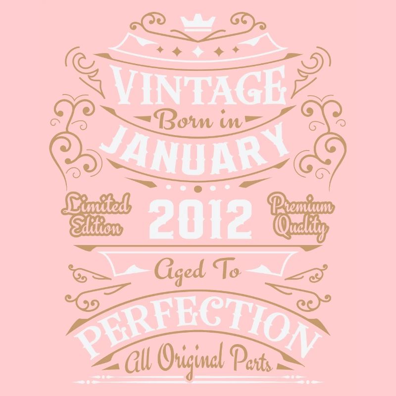 Vintage Janvier 2012, Rétro Cadeau D'anniversaire